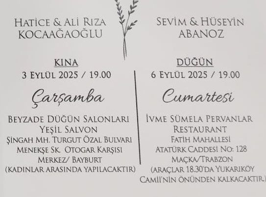 Ayegl & Mehmet Evleniyor (DAVETYE)