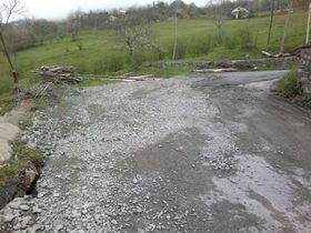 Asfalt� �atlayan Yolda Son Durum ( FOTO)