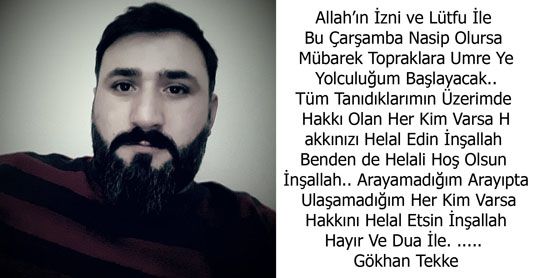 Gkhan TEKKE Helallik stedi
