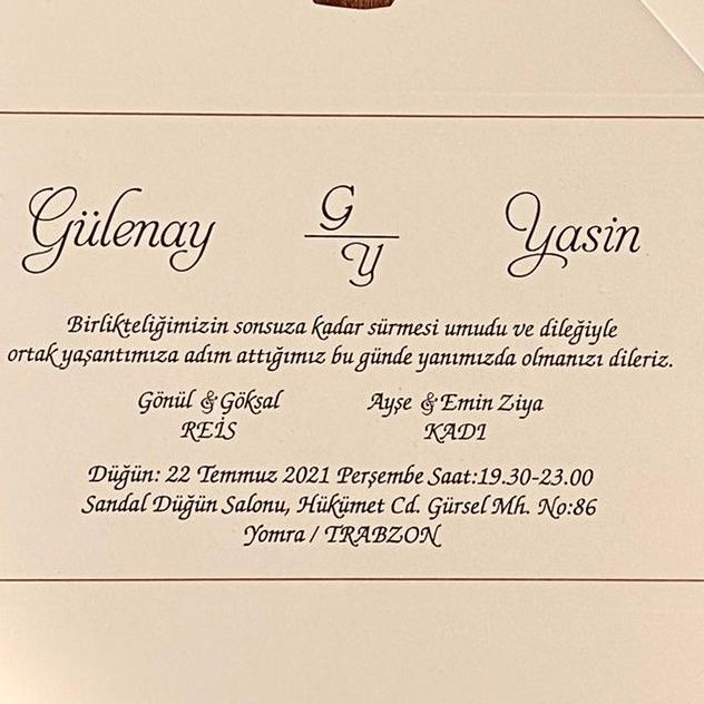 Glenay & Yasin Evleniyor (DAVETYE)