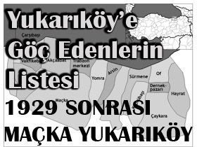 1929 Sonras� Yukar�k�y e �lk Gelenler ( G�NCEL)