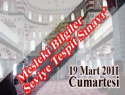 Diyanet ��leri Ba�kanl��� Mesleki Bilgiler Seviye Tespit S�nav� Duyurusu