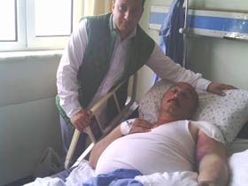 Muhtar�m�z Yusuf SANCAK Hastanede Yat�yor