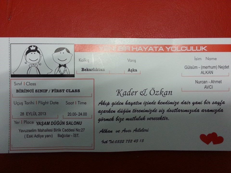 Kader & �zkan Evleniyor (DAVET�YE)