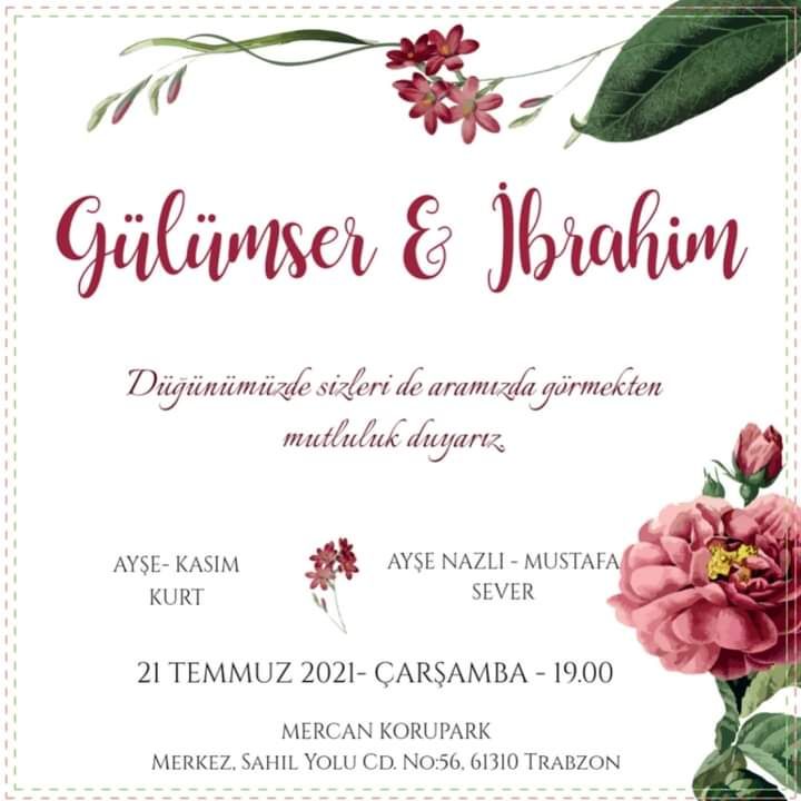 Glmser & brahim Evleniyor (DAVETYE)