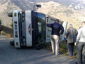 Mustafa �afak '�n Kamyonu Devrildi (Foto)