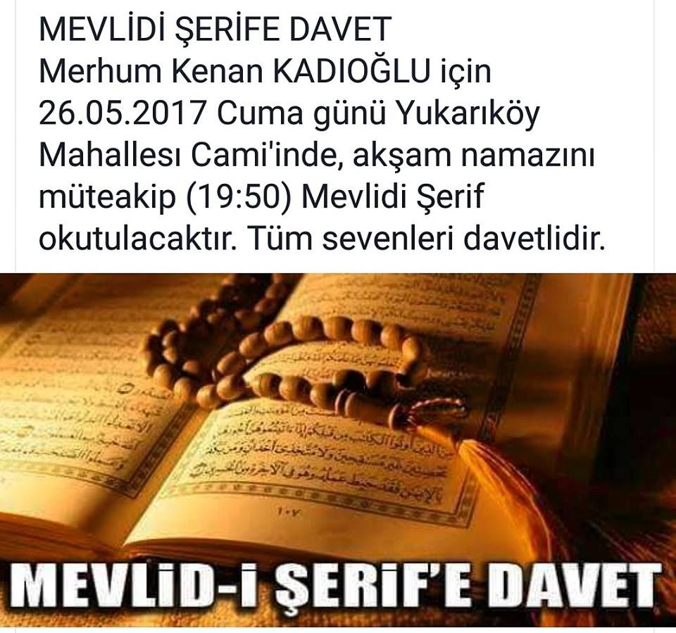 MEVLD ERFE DAVET
