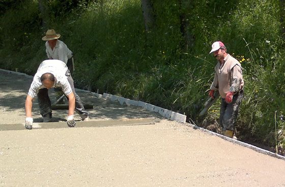 Yukarky'de Betonlama almas Yaplacak