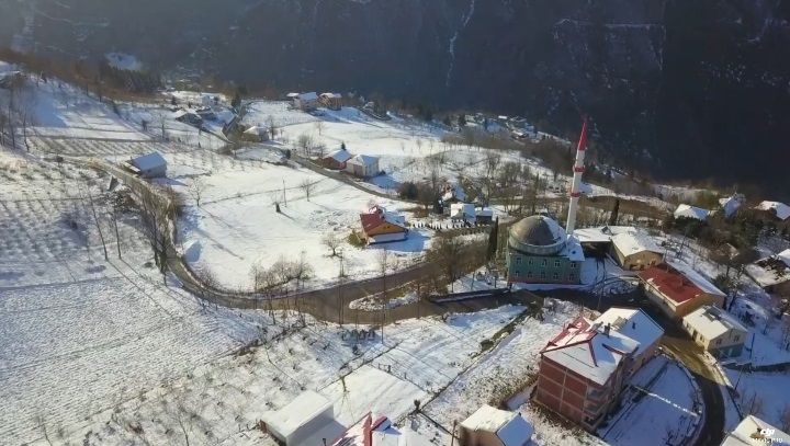 Yukarıköy'den Kar Manzaraları (VİDEO)